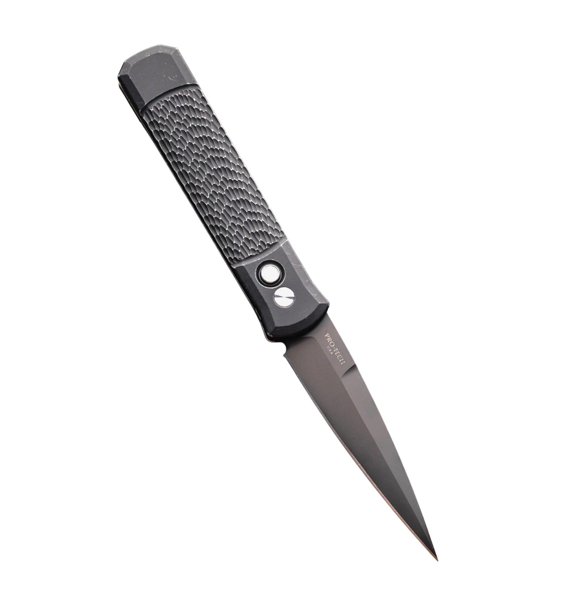 Pro-Tech 926-LHBW Godfather Limited Left Hand DLC Battleworn Folding Automatic Knife - Pro-Tech