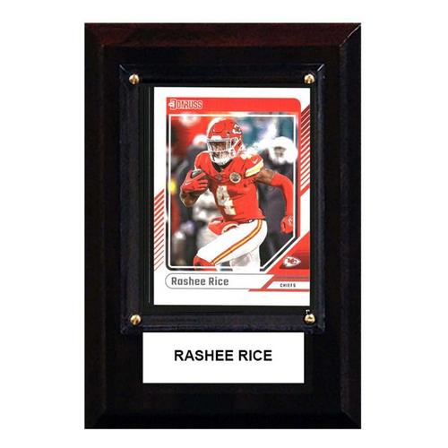 C and I Collectables Kansas City Chiefs Rashee Rice 4"x6" Plaque - Primary Image