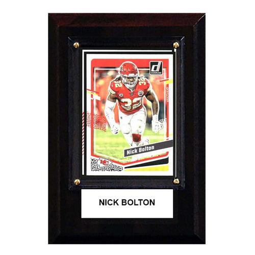 C and I Collectables Kansas City Chiefs Nick Bolton 4"x6" Plaque - Primary Image