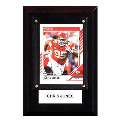 C and I Collectables Kansas City Chiefs Chris Jones 4"x6" Plaque - Primary Image