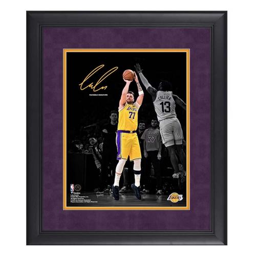 Fanatics Authentic Los Angeles Lakers Luka Doncic Facsimile Signature Framed 11" x 14" Spotlight Photograph - Primary Image