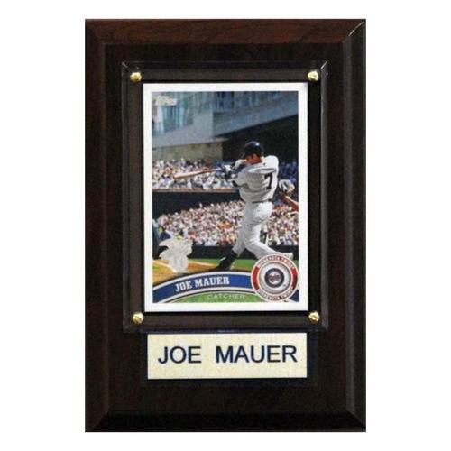 C and I Collectables Minnesota Twins Joe Mauer 4X6 Plaque - Primary Image