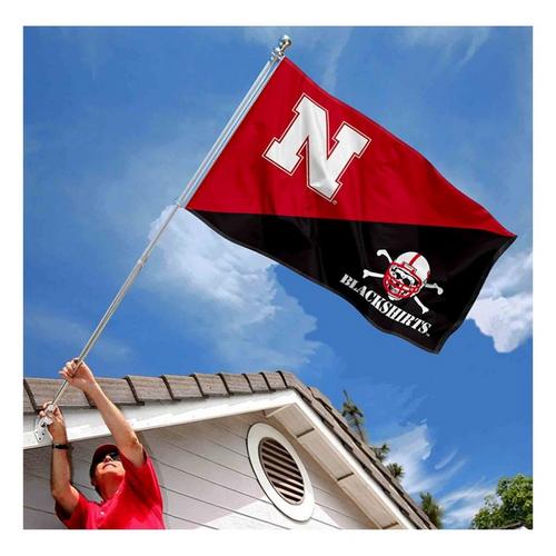 Sewing Concepts Nebraska Cornhuskers Blackshirts Logo Flag - Primary Image