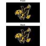 Sewing Concepts Iowa Hawkeyes 2 Sided Herky on Black 3'x5' Flag - Thumbnail 1 of 2