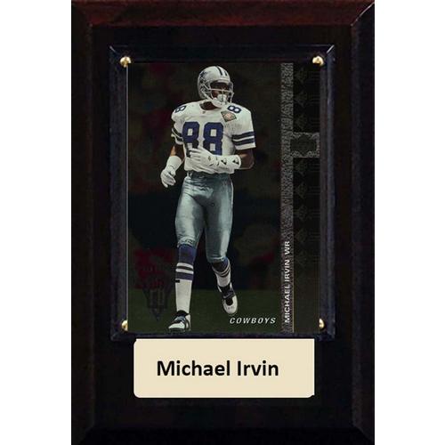 C and I Collectables Inc Dallas Cowboys Michael Irvin 4"x6" Plaque - Primary Image