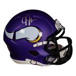 Fanatics Authentic Minnesota Vikings Justin Jefferson #18 Autographed Mini Helmet - Thumbnail 1 of 4