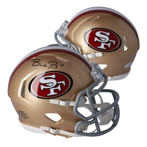 Fanatics Authentic San Francisco 49ers Brock Purdy Autographed Riddell Speed Mini Helmet - Primary Image