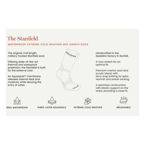 Sealskinz Inc Sealskinz Stanfield Waterproof Extreme Cold Weather Crew Hunting Socks - Primary Image
