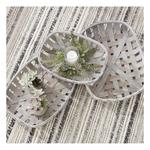 K&K Interiors Rectangular Gray Nesting Tray Basket (Sold Separately) - Thumbnail 2 of 2