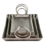 Sagebrook Home Metal Casted Trays - Thumbnail 3 of 7