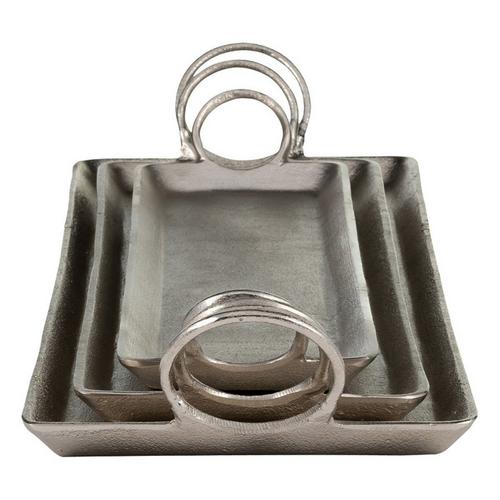 Sagebrook Home Metal Casted Trays - Primary Image