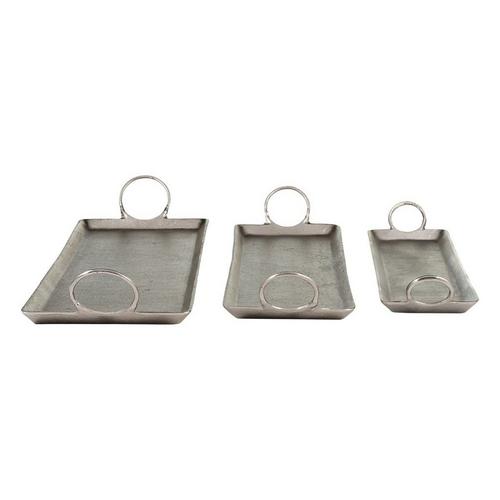 Sagebrook Home Metal Casted Trays - Primary Image