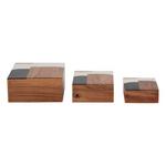 Sagebrook Home Resin Mid-Century Boxes - Thumbnail 3 of 8