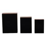 Sagebrook Home Resin Mid-Century Boxes - Thumbnail 4 of 8