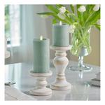 K&K Interiors Iceberg Green Seaglass Wax Indoor Luminara Candles - Thumbnail 2 of 3