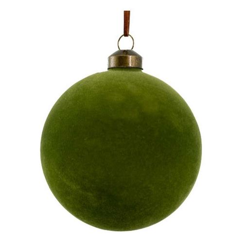 SHISHI Glass Ball Green Velvet Ornament - Primary Image