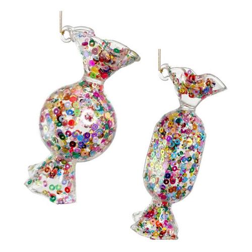 SHISHI Glass Candy Clear w/Sequins Ornament (Styles May Vary) - Primary Image