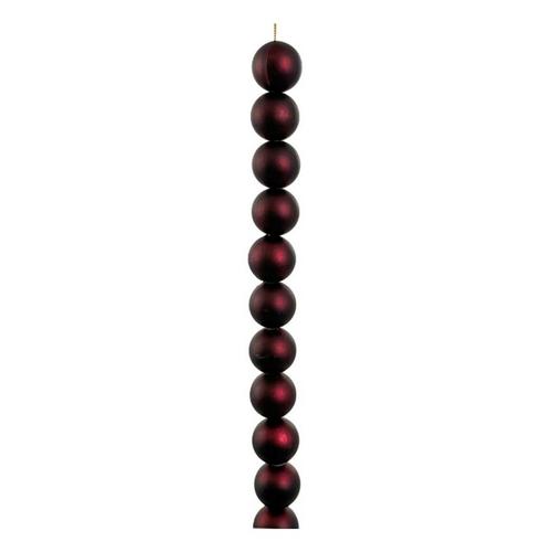 SHISHI Burgundy Matte Ball Garland - Primary Image