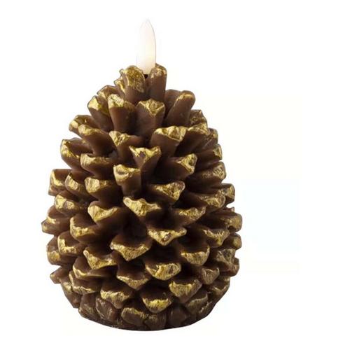 Ace Hardware Lumineo LED Brown 5in Pinecone Candle - Primary Image