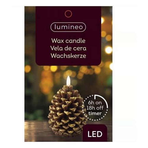 Ace Hardware Lumineo LED Brown 5in Pinecone Candle - Primary Image