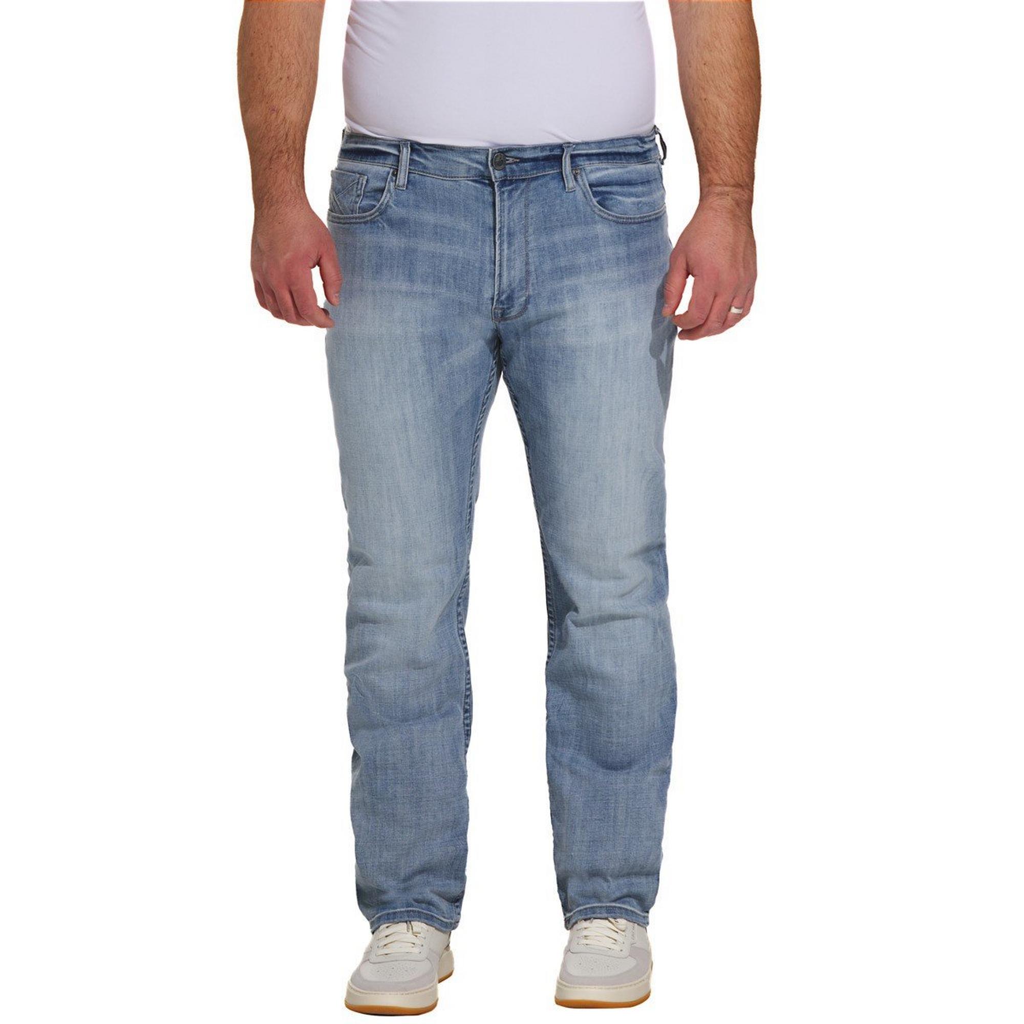 Men's Seeded & Sewn Adam Athletic Fit Straight Jeans