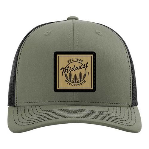 Park Bench Apparel Midwest Wisconsin Square Snapback Hat - Primary Image