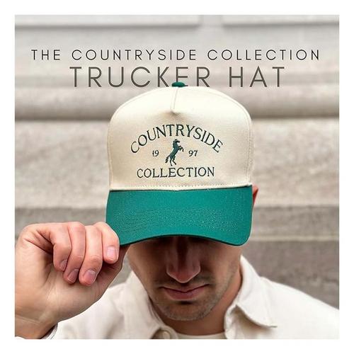 Citrusy Countryside Collection Vintage Trucker Snapback Hat - Primary Image