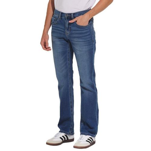 Men's Seeded & Sewn Nathan Knit Slim Fit Straight Jeans - Primary Image