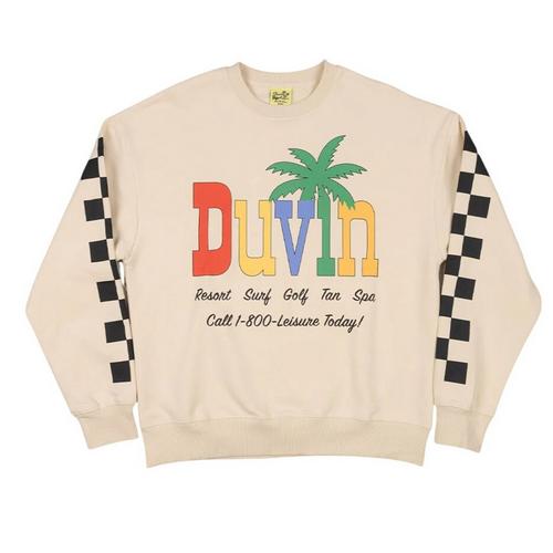 Duvin Design Co. Resort Golf Tan Crewneck Sweatshirt - Primary Image