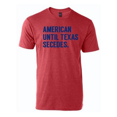 Men's Bullzerk American Until Texas Secedes T-Shirt - Primary Image