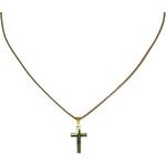 Men's New York Jewelry Stainless Steel Mini Cross Necklace - Thumbnail 1 of 2