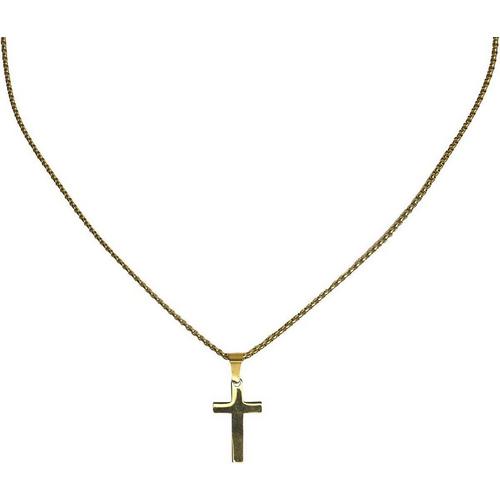 Men's New York Jewelry Stainless Steel Mini Cross Necklace - Primary Image