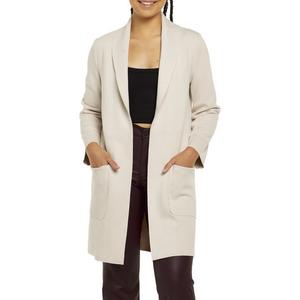 Women's DRESS FORUM Scuba Open Front Coat Blazer