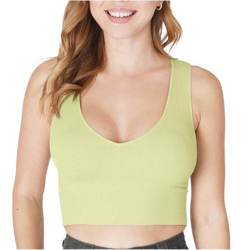 Women's NikiBiki Plunge Crop Tank Top - Primary Image