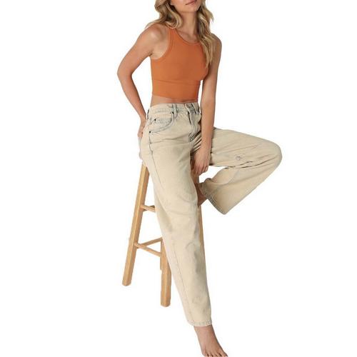 Women's NikiBiki Chevron Highneck Crop Tank Top - Primary Image
