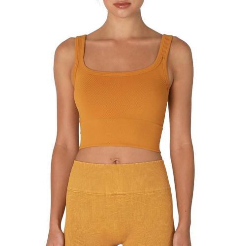 Women's NikiBiki Chevron Ribbed Crop Tank Top - Primary Image