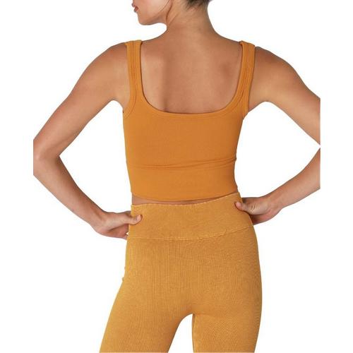 Women's NikiBiki Chevron Ribbed Crop Tank Top - Primary Image