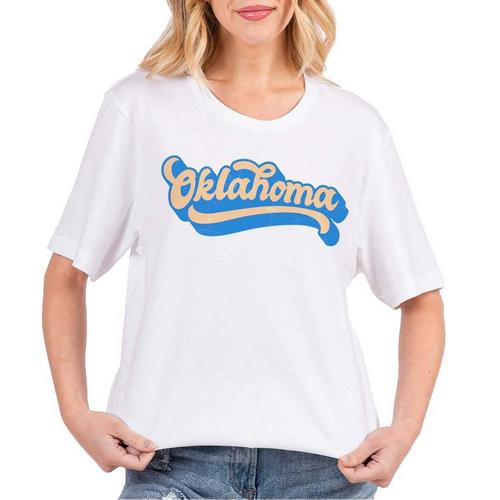 Women's A. Blush Oklahoma Script T-Shirt - Primary Image