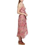 Women's DRESS FORUM Diagonal Ruffle Floral Midi Shift Dress - Thumbnail 2 of 3