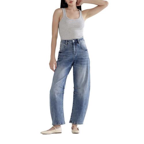 Women's Mica Denim Relaxed Fit Barrel Jeans - Primary Image