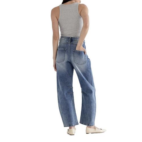 Women's Mica Denim Relaxed Fit Barrel Jeans - Primary Image