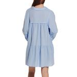 Women's Ces Femme Long Sleeve Notch Neck Shirt Dress - Thumbnail 3 of 3