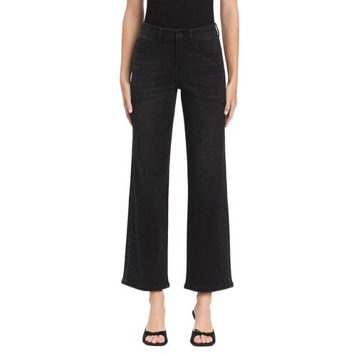 Women's Vervet Comfort Rinestone Slim Fit Wide Leg Jeans - Primary Image