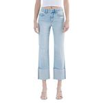 Women's Vervet Wowed Cuffed Hem Capri Straight Cropped Jeans - Thumbnail 1 of 4