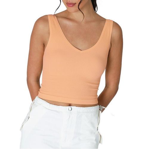 Women's NikiBiki Ribbed Crop Tank Top - Primary Image
