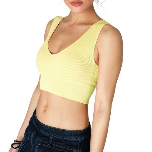 Women's NikiBiki Plunge Crop Tank Top - Primary Image