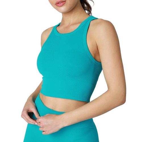 Women's NikiBiki Chevron Highneck Crop Tank Top - Primary Image