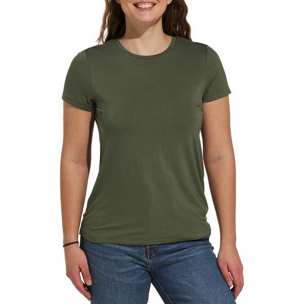 Women's 1902 and Co. Crew T-Shirt Large Olive