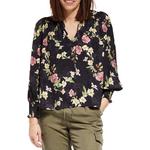 Women's DRESS FORUM Ruffle Neck Long Sleeve Notch Neck Blouse - Thumbnail 1 of 3