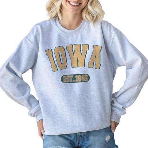 Women's Blume & Co Vintage Iowa Crewneck Sweatshirt - Primary Image